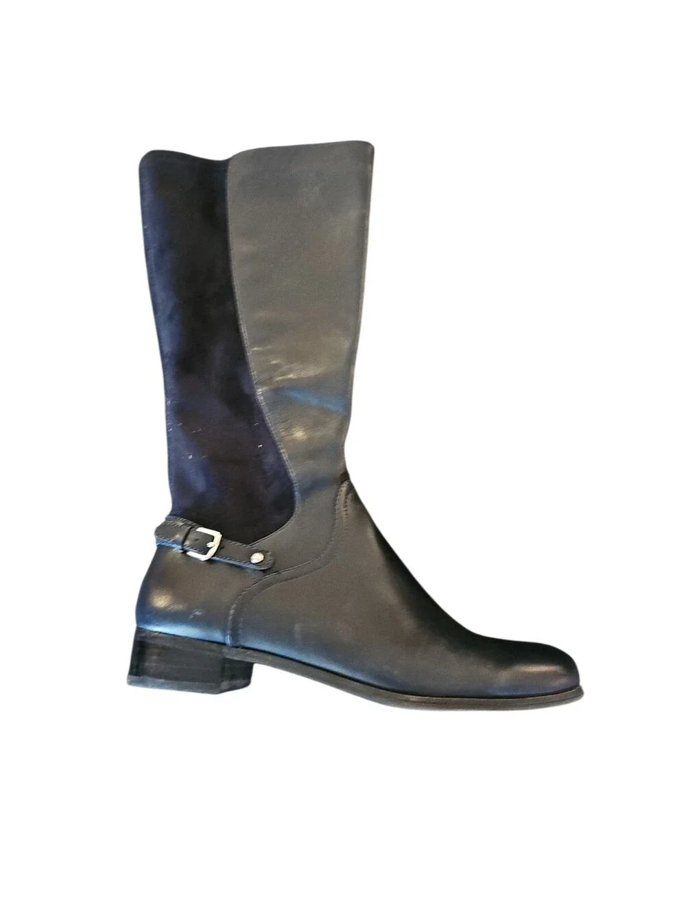 Nine West SymphonyVintage America Collection Leather Navy Blue Riding Boots  8.5